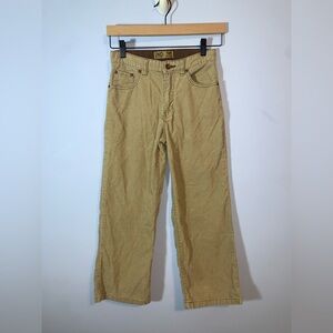 Old navy vintage Y2K khaki tan wide leg corduroy baggy pants size 8